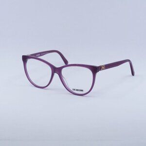 🕶️ New Moschino MOL521/SAM 00T700 Eyeglasses - Shiny Violet Frame, 55mm